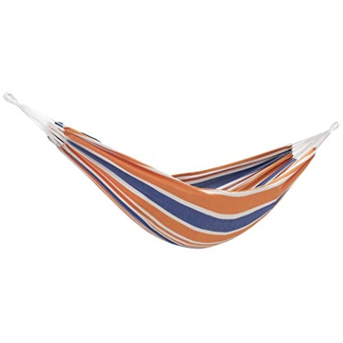 VIVERE Brazilian Cotton Hammock - Double - ORANGE Punch, BRAZ240