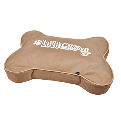 Wicotex Kissen Oxford wasserdicht Knochenform Polyester 100 x 70 x 15 cm Good Dog Taupe