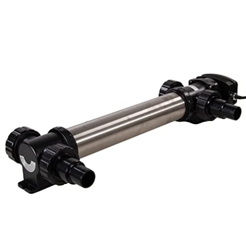 AquaForte SUV-755 RVS UV-C, PL 55W, Länge 684 mm, Max. Teichgröße 65 m3, empfohlener Durchfluss 8 m3⁄h, Max. Druck 1,0 bar, Inklusive 4 Schlauchnippel 38/50 mm, 4 x 2 A.G. Anschlüsse