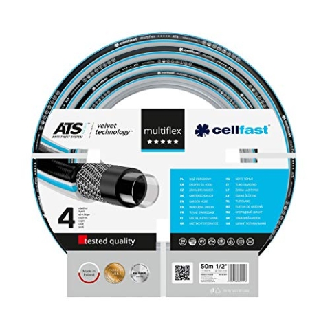 Cellfast 13-201 Schlauch Multiflex ATS Variant, 1/2 Zoll, 50 m, Mehrfarbig, 0,39 x 0,39 x 0,14 cm, 0.39 x 0.39 x 0.14000000000000001 cm