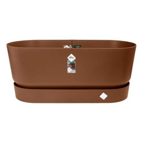 Elho Flower Pot, Ginger Brown