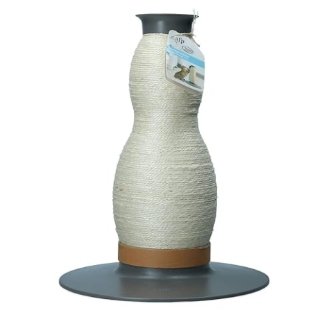 AFP Interaktives Spielzeug für Katzen, Liftstyle4Pet-Vase, Kratzbaum aus Sisal