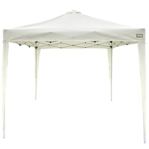 3x3m Faltzelt, Gartenpavillon, 300x300x240cm, Beige, 150g, Belüftungsdach, 10-Minuten-Aufbau, Aktive Garden,