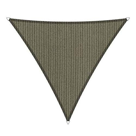 Shadow Comfort Schattensegel Sonnenschutz Wasserdurchlässig HDPE Gartenmarkise für Außen Garten Terrasse UV Block - Dreieck 3,6x3,6x3,6m - Desert Storm