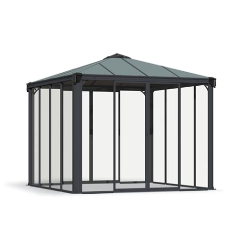 Ledro 3000 Closed Garden Gazebo, grau