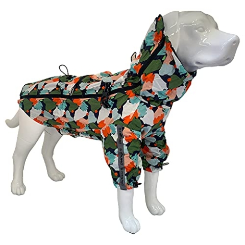 Croci Hiking - Regenmantel für Hunde, tragbar, Go Harlekin, Größe 40 cm - 195 g