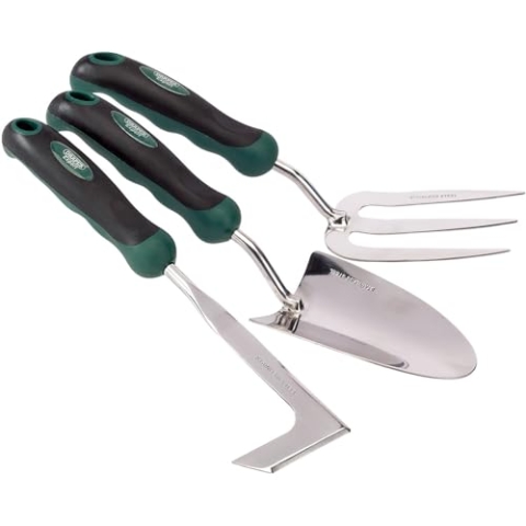 DRAPER EXPERT 3 STÜCK EDELSTAHL HEAVY DUTY Gabel, Kelle und Unkrautjäter Set