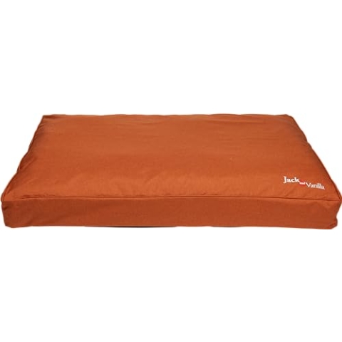 JACK AND VANILLA, Wasserdicht, Hundebett, Wasserdicht, Orange, Größe XL, 120 x 80 x 14 cm