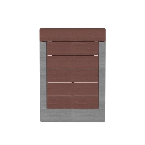 Formidra - DS-Base-CF – Gitter für Außendusche – Farbe Dark Coffee – UV-beständig, temperaturbeständig von -30 °C bis +70 °C, Wasser- und schimmelresistent und Termiten