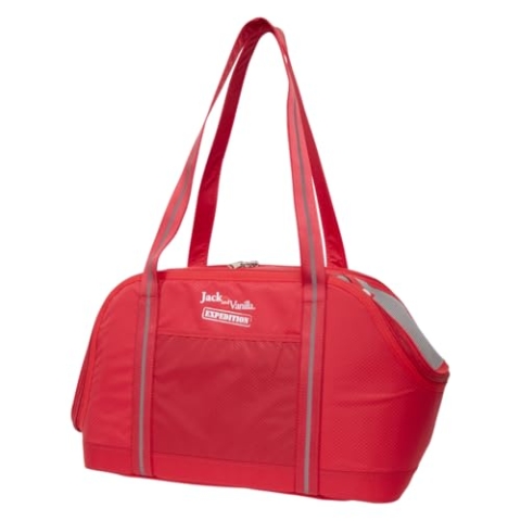 JACK AND VANILLA, Rot Ergonomische, Wasserabweisende Transportbox für Haustiere mit Mehreren Fächern, ideal zum Wandern und Reisen, Größe U (Einheitsgröße), Rot, Sportexpeditionsmodell