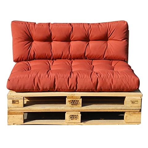 RED DECO Set 2 Kissen RIOU Terrakotta Palette, 120 x 80 cm