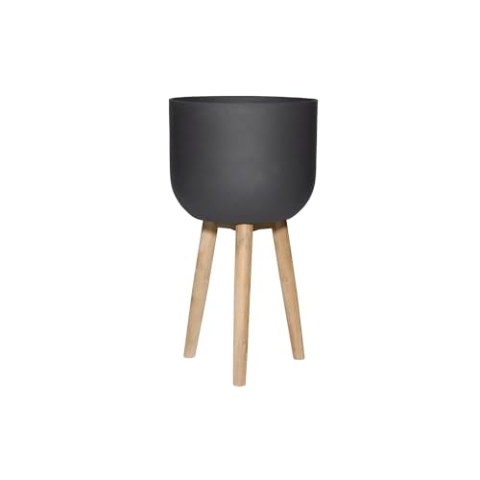 Pottery Pots Plant Pot Logan M, Dark Grey | Ø: 40 x H: 73,5