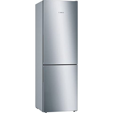 Bosch KGE36AICA Serie 6 Kühl-Gefrier-Kombination, 186 x 60 cm, 214 L Kühlen & 88 L Gefrieren, VitaFresh längere Frische, LowFrost seltener abtauen, LED-Beleuchtung gleichmäßige Ausleuchtung