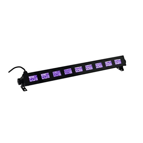 Eurolite LED Party UV Bar-9 | UV-Scheinwerfer mit 9 x 1-Watt-UV-LED | UV-Beleuchtung | UV-Röhre | Schwarzlicht-Bar | Für Partyraum, Club, Bar, Disco