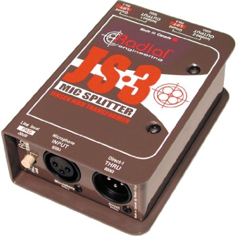 Radial JS-3 Mikrofonsplitter