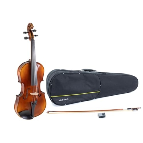 GEWA Viola, Violagarnitur Serie Allegro VA1-38,2 cm (4/4 Viola) Spielfertig inkl. Formetui, Massaranduba Bogen, Thomastik Infeld AlphaYue Saiten