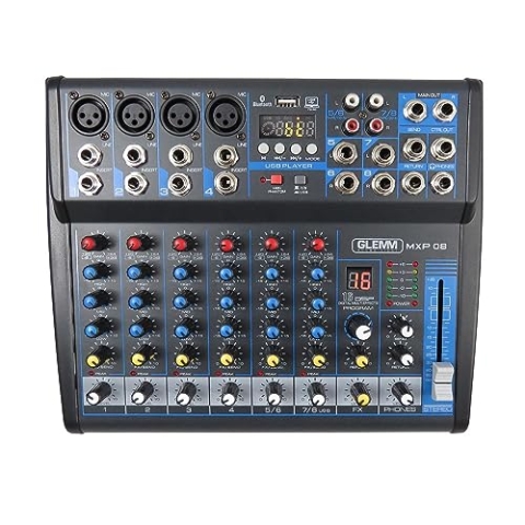 Karma MXP 08 8 Kanäle 20 – 20.000 Hz Schwarz – Tische Mischpult Audio (8 Kanäle, 16 Bit, 20 – 20000 Hz, 6,3 mm, Sektor, 110 – 220)
