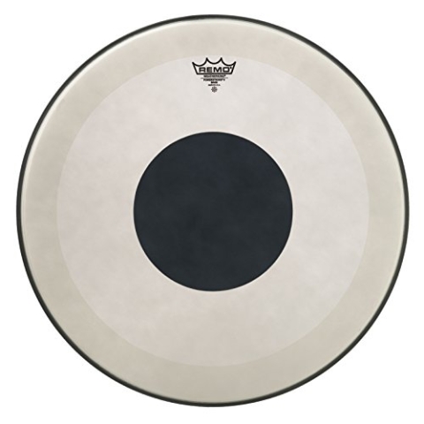 Remo Powerstrok 3 Coated Bass Schlagzeugfell Drum Head with Black Dot 18" P3-1118-10