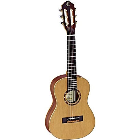 Ortega Guitars 1/4 Konzert Gitarre – Family Series – Inklusive Gig Bag – Zeder, Mahagoni, Natur (R122-1/4)