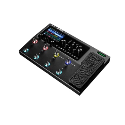 Valeton GP200 - HD Modeling Multieffektprozessor und Audiointerface, türkis, blau, gelb, schwarz