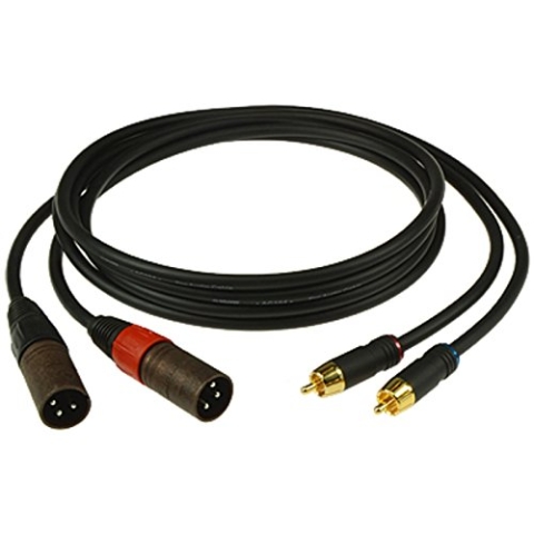 Klotz AL-RM0030 Audiokabel XLR male - Cinch Stecker 0,3 m, 2 Stück