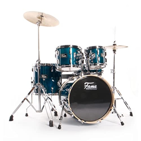 Fame Maple Standard Jungle Set Schlagzeug #Türkis