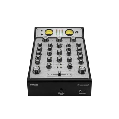 OMNITRONIC TRM-222 2-Kanal Rotary-Mixer | Rotary-Mixer mit 3-Band-Frequenzisolator, VCF-Filter und FX Loop