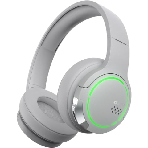 Edifier Hecate G2BT Gaming-Kopfhörer mit niedriger Latenz, Bluetooth, RGB-Beleuchtung, integriertes Mikrofon, Grau