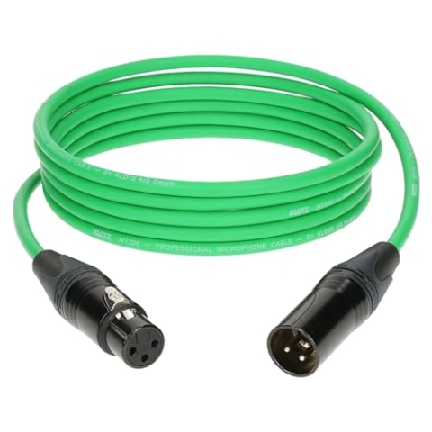 Klotz M1FM4N0500 Mikrofonkabel grün 5 m - Mikrofonkabel