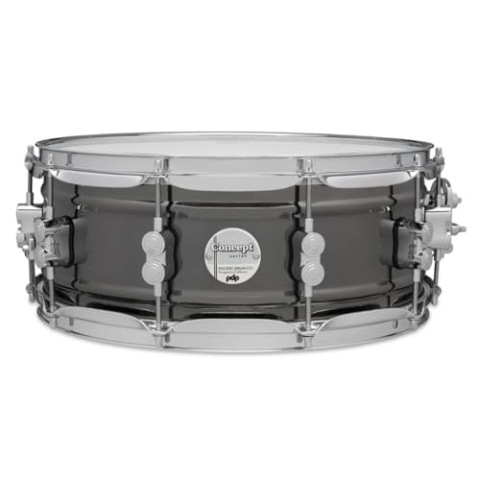 PDP Concept Series Metal Snare, 14" x 5.5", Black Nickel Over Steel
