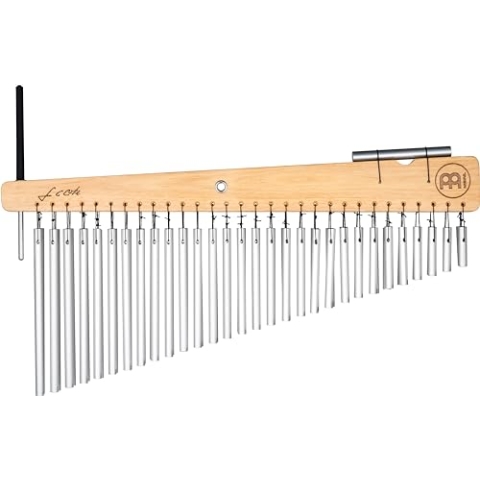 Meinl Percussion Artist Series Chime - Luis Conte - Musikinstrument mit 60 Klangstäben - 2-reihig - Montierbar - Holz und Aluminium, Natur und Silber (LC60HF)