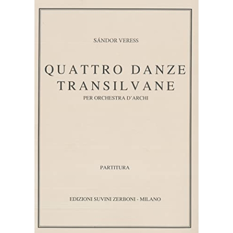 Sandor Veress-Quattro danze Transilvane-Streichorchester-SCORE