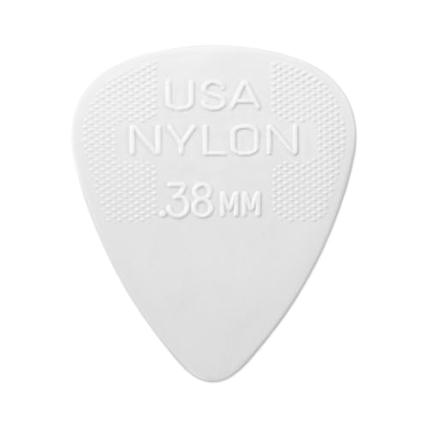 DUNLOP Nylon Standard 0,38 mm weiß, 72er Pack Plektren (44R038)