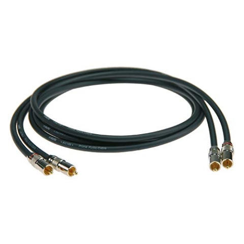 Klotz ALP030 Cinchkabel 3 m - Audiokabel - Kabel - Zubehör - für Verstärker, Audio-Receiver, Amplifier - Schwarz