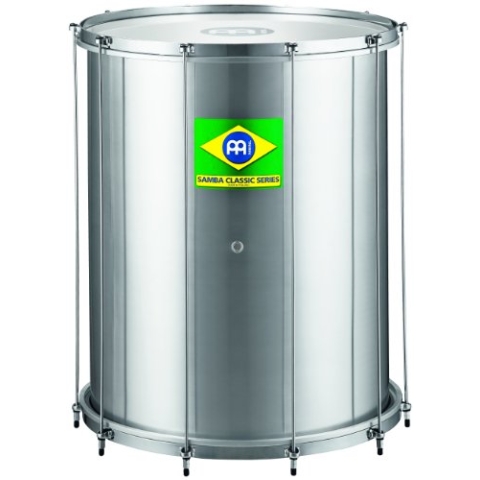 Meinl Percussion Classic Series Surdo - Große Samba Trommel - 20 Zoll Durchmesser - 24 Zoll Höhe - Aluminium, Silber (SUC20)