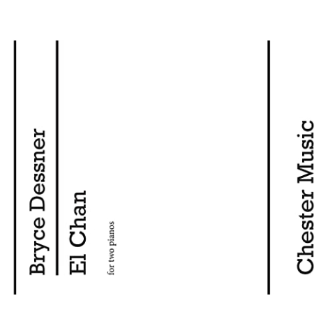 Bryce Dessner - El Chan Piano (Duet) Score and Parts