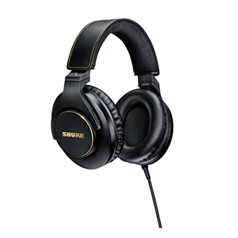 Shure SRH840A Over -Ear Over -Ear -Kabel -Kopfhörer für kritisches Hören und Überwachung, professionelles Headset, überlegener detaillierter Klang, zusammenklappbares Design - 2022 Version