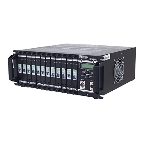 EUROLITE DPMX-1216 S DMX Dimmerpack | 12 x 16-A-Dimmer, servicefreundliche Module, 12 Schutzkontakt-Ausgangsdosen