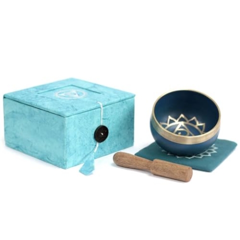Ancient Wisdom Tibetische Klangschalenset-Hals mit Streichholz (Mallet) - Metall - Meditations-Tool-Set - Singing Bowl Set