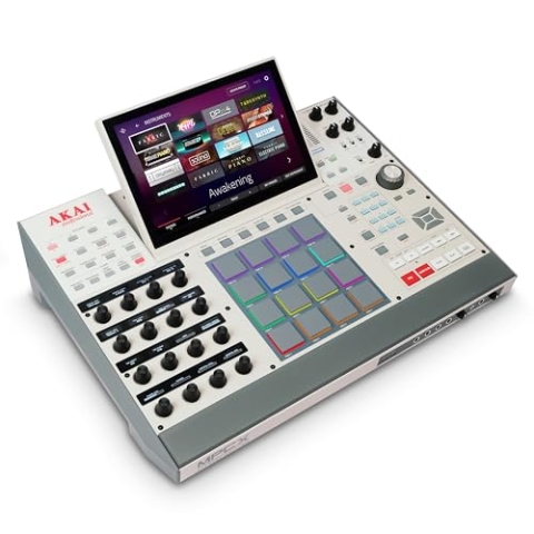 Akai Professional MPC X SE - Eigenständige Produktions-Workstation und Beatmaker mit 10,1" Multi-Touch-Bildschirm, Drum-Pads, Synth-Engines, 48GB Speicherplatz und Native Instruments Integration