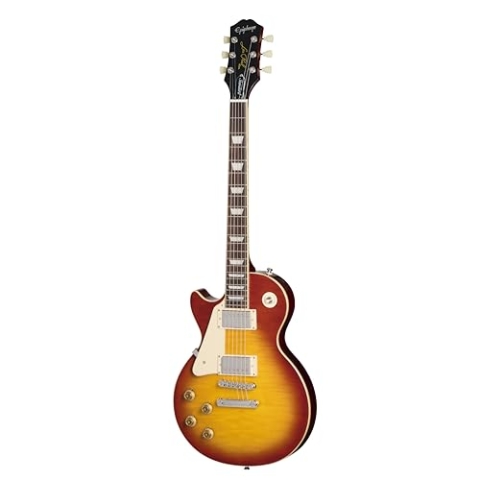 Epiphone Les Paul Standard 50s Figured Lefthand Washed Cherry Sunburst - Single Cut E-Gitarre