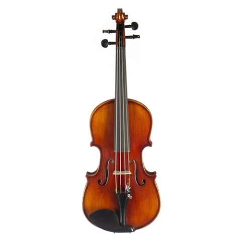 Fame FVN-118 Violine 1/4, Vollmassive Geige, Ebenholz-Garnitur, Brasilholz-Bogen