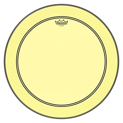 Remo Schlagzeugfell Colortone Powerstroke 3 clear Bass Drum 22" gelb P3-1322-CT-YE