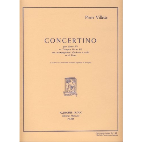 VILLETTE - Concertino para Trompeta (Corneta) y Piano