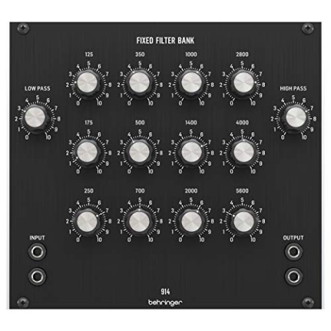 Behringer 914 FIXED FILTER BANK Legendäres analoges Fixed Filter Bank-Modul für Eurorack