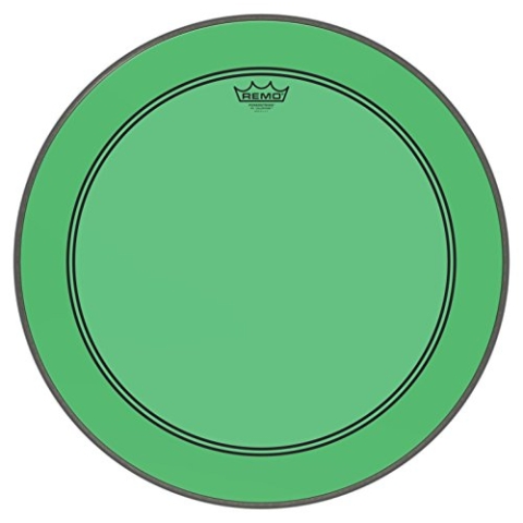 Remo Schlagzeugfell Colortone Powerstroke 3 clear Bass Drum 22" grün P3-1322-CT-GN