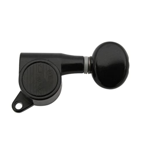 Kluson MLK6LB Lockheads Oval 6L Black - Gitarren Mechanik