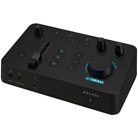 Yamaha ZG01 Game-Streaming Audiomixer – Hochauflösende USB-Audioaufnahme und -wiedergabe – Für Windows, Mac, iOS und Android – In Schwarz