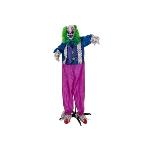 EUROPALMS Halloween Figur Clown Charly, animiert, 164 cm