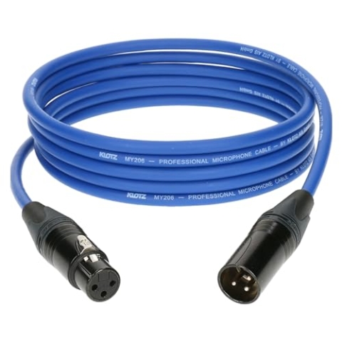 Klotz M1FM2N0500 Mikrofonkabel blau 5 m - Mikrofonkabel